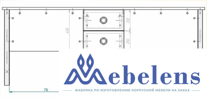 Письменный стол для двоих 38 попугаев Робин Wood